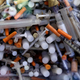 Used hypodermic needles are a constant source of stress for folks in the recycling business.